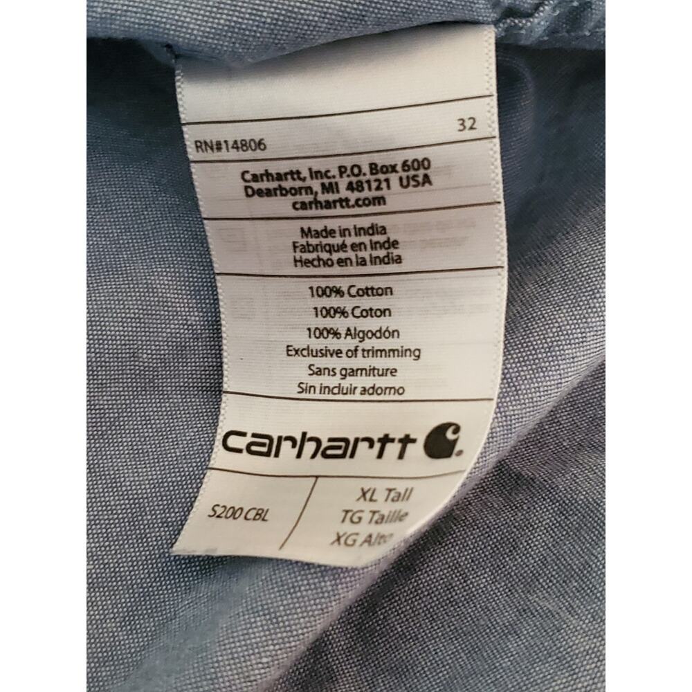 Carhartt BD2804‑M Rugged Flex Jeans Mens 33x32 Blue Relaxed Fit Workwear Stretch - Picture 7 of 11